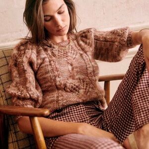 Sezane Women's Sweater in Brown